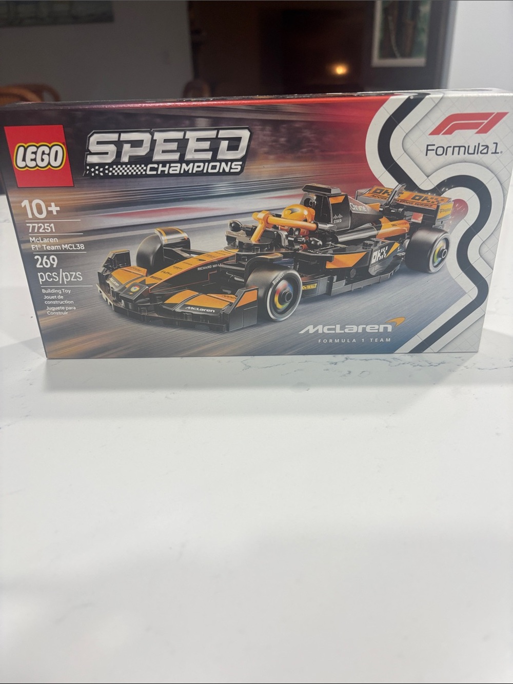 LEGO Speed Champions McLaren Race Car in Orange and Black